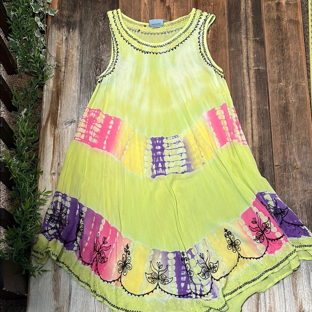 Multicolor India Boutique Sleeveless Dress OS